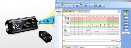 SiDiary can be installaed on the Bayer Contour USB Stick