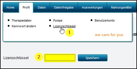 SiDiary Online freischalten